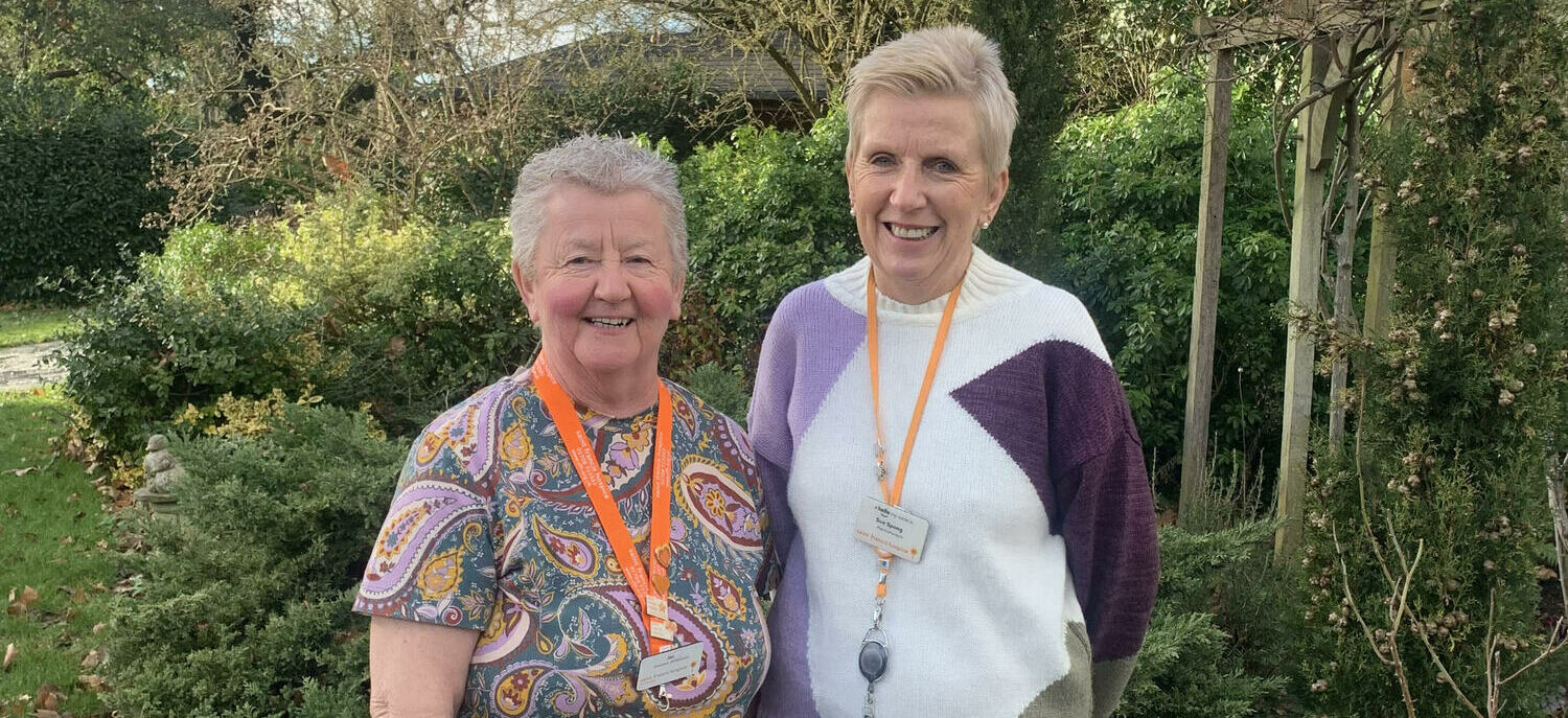 Jan Hayzelden with Sue Spong, a counsellor with the Family Support team (cropped)