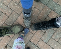 Photo of family with walking boots! (cropped)