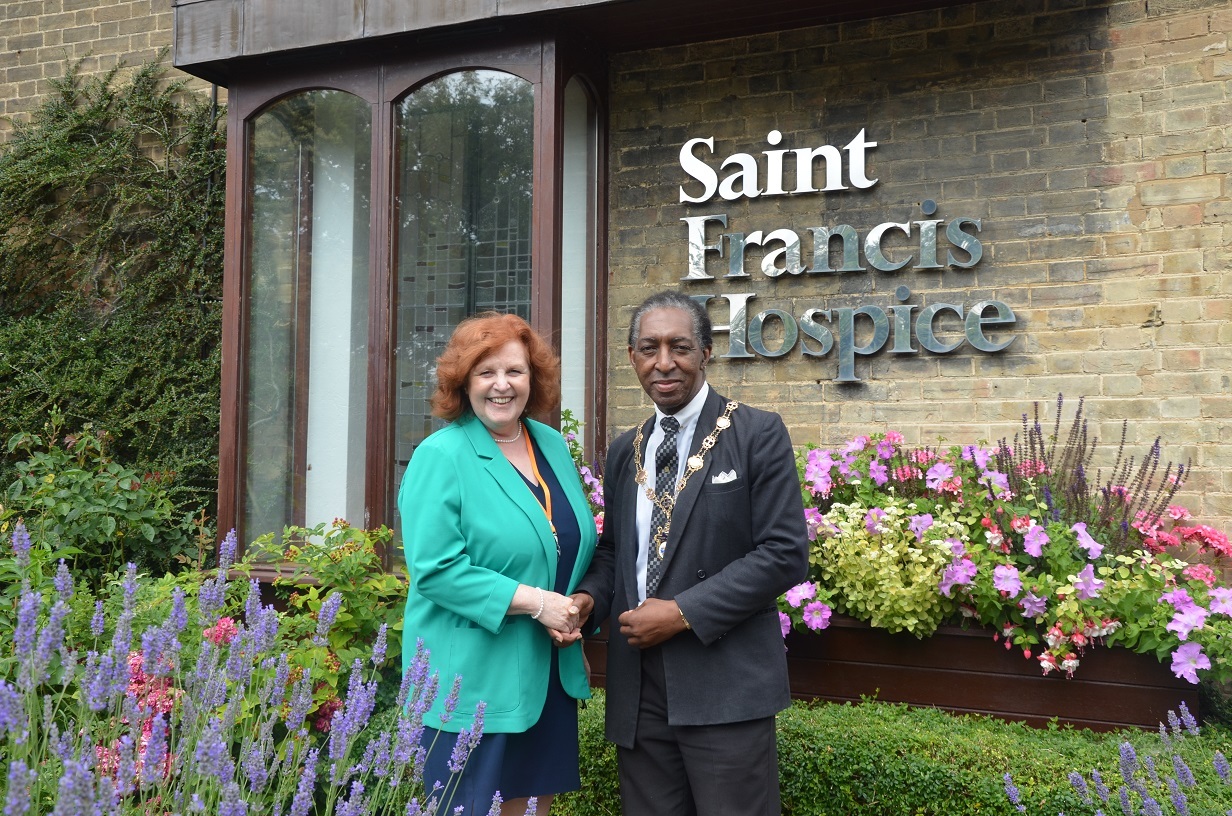 Pam Court and Mayor of Havering Michael Deon Burton - web