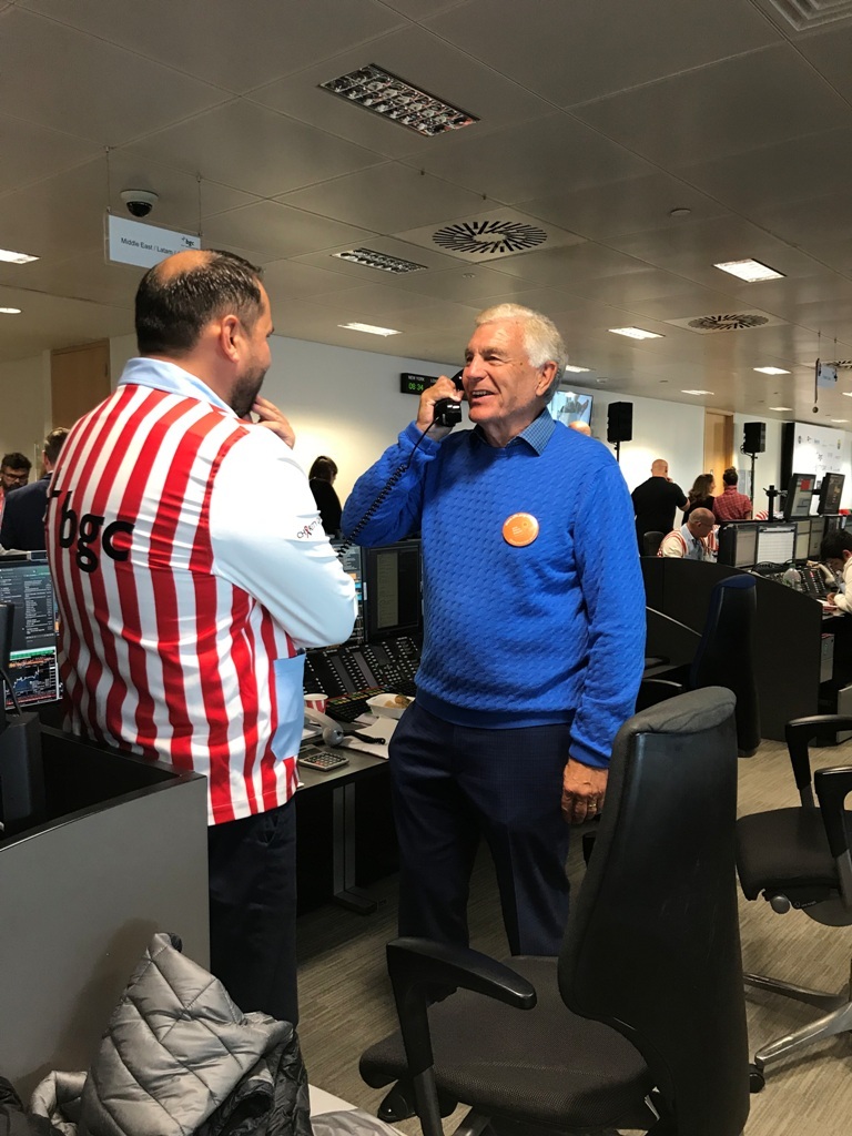 In character of The Banker, Tom Davis made a trade on behalf of the Hospice