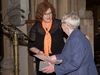 Pam Court presenting Margaret Fitzpatrick with her long service award