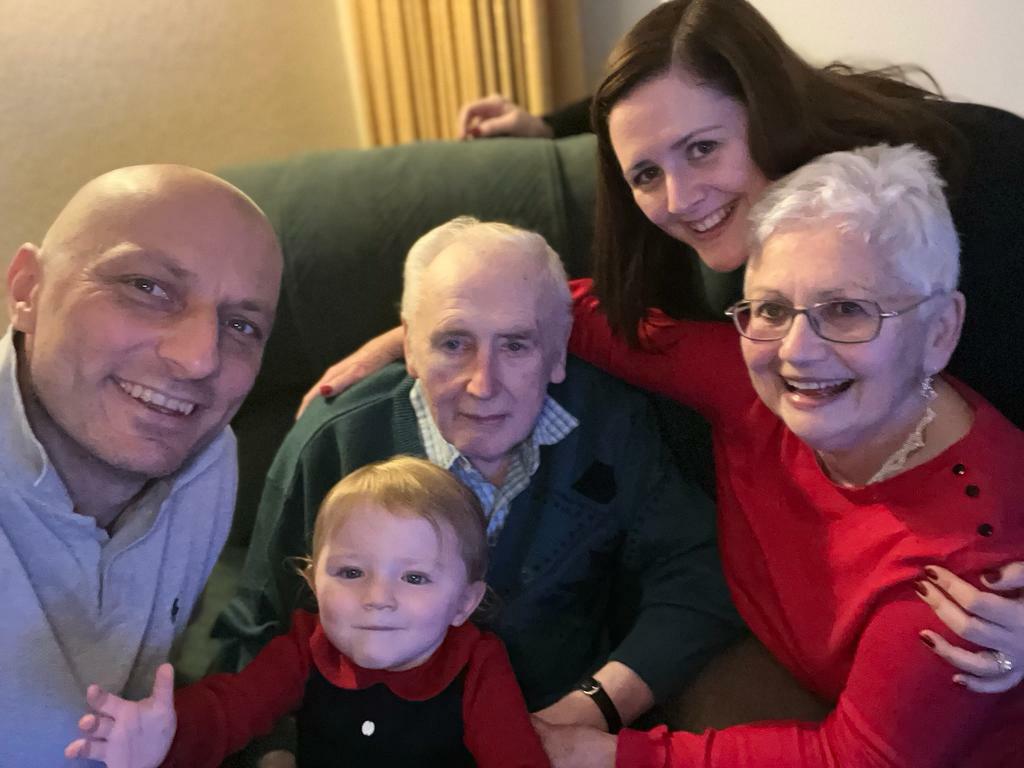 Douglas Bennie with Frances and their family