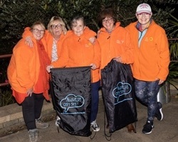 L-R Lesley Burrows,  Jan Scott, Ann Dalgliesh, Isabel Richmond and Bridget Moss (cropped)