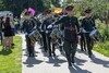 Romford Drum and Trumpet Corps lead the way (1)