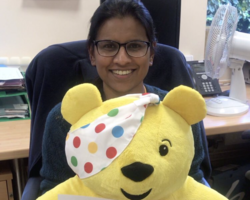 Shahina with Pudsey (cropped)