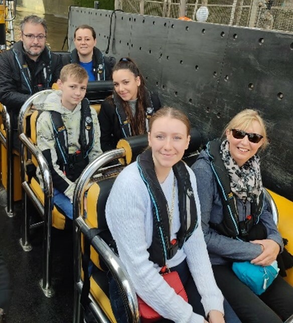 Nurse Emma Brown and family